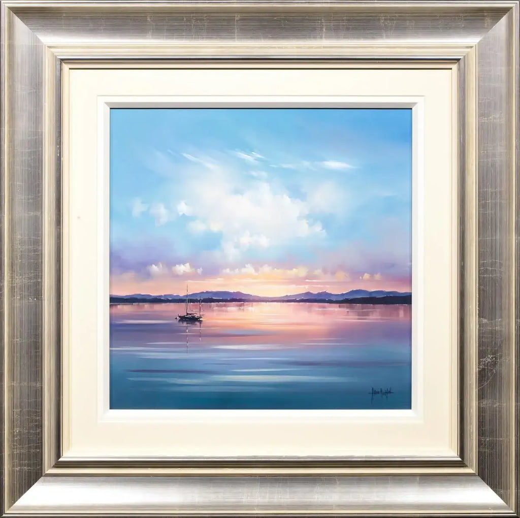 Sunset On Loch Creran - Original - SOLD by artist Allan Morgan - Wyecliffe Galleries