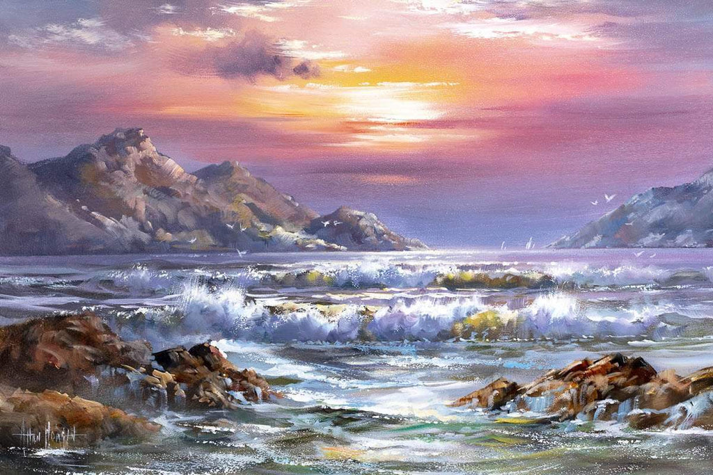 Sunsets on the Horizon - Original - SOLD by artist Allan Morgan - Wyecliffe Galleries