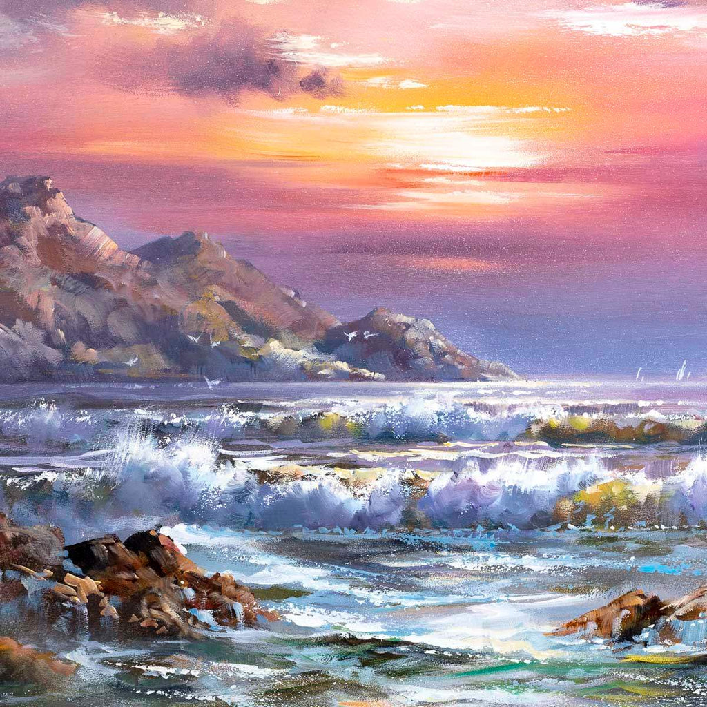 Sunsets on the Horizon - Original - SOLD by artist Allan Morgan - Wyecliffe Galleries