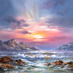 Sunsets on the Horizon - Original - SOLD by artist Allan Morgan - Wyecliffe Galleries