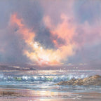 Swimming Into The Sunset - Original - SOLD by artist Allan Morgan - Wyecliffe Galleries