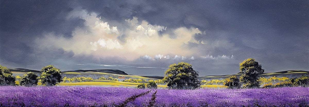 The Farmhouse - SOLD by artist Allan Morgan - Wyecliffe Galleries