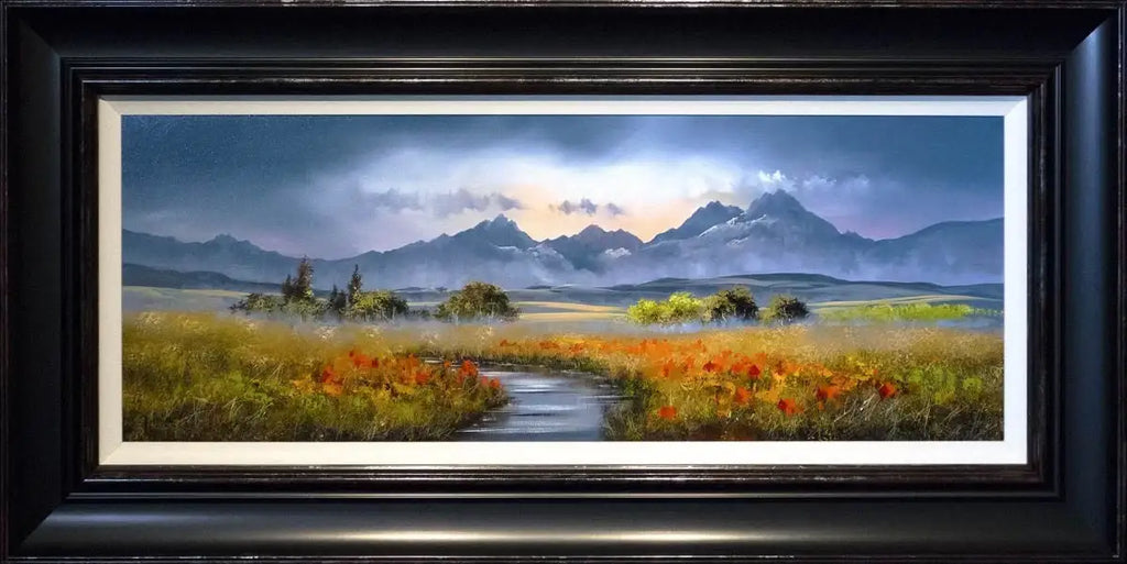 The Red Marshes - SOLD by artist Allan Morgan - Wyecliffe Galleries