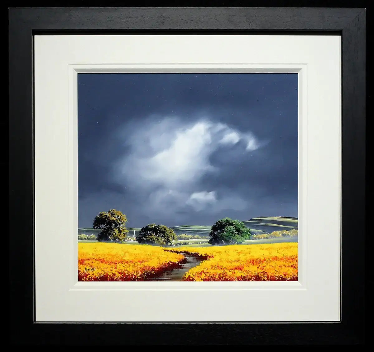 The Winding River - SOLD by artist Allan Morgan - Wyecliffe Galleries