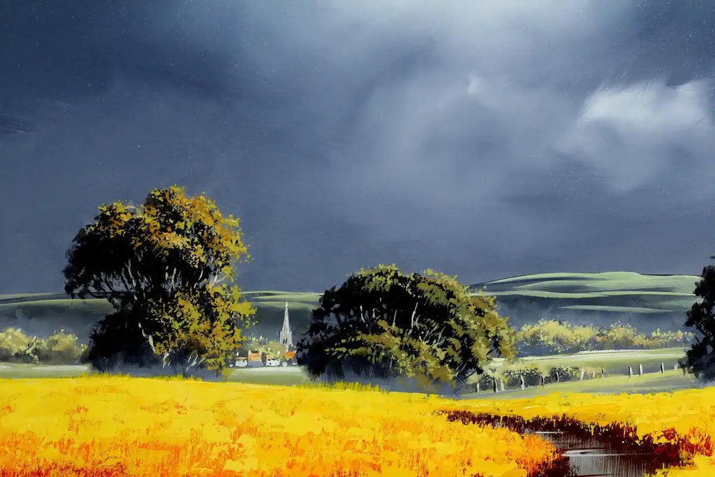 The Winding River - SOLD by artist Allan Morgan - Wyecliffe Galleries