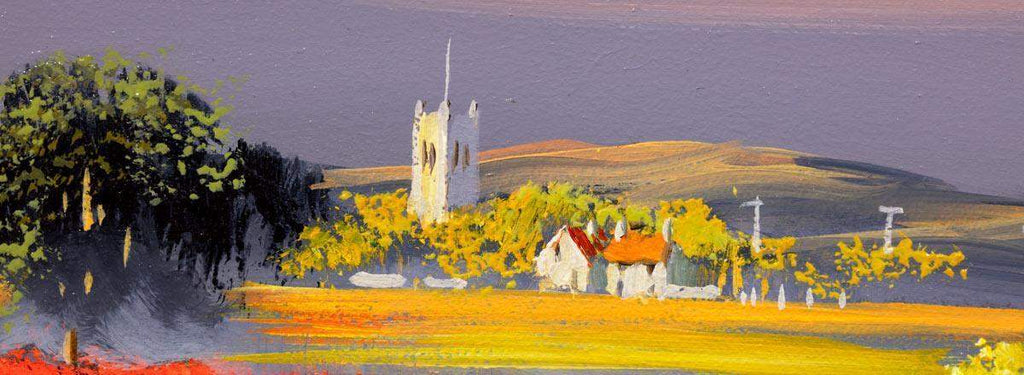 Through The Crimson Field - Original - SOLD by artist Allan Morgan - Wyecliffe Galleries