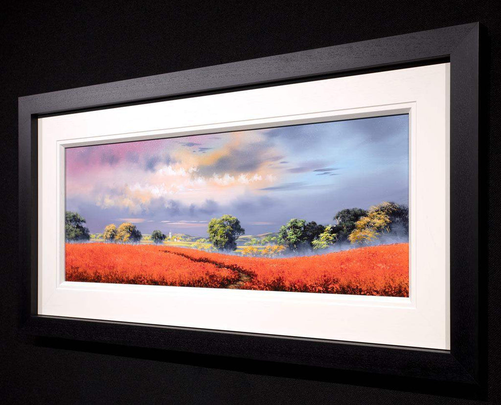 Through The Crimson Field - Original - SOLD by artist Allan Morgan - Wyecliffe Galleries