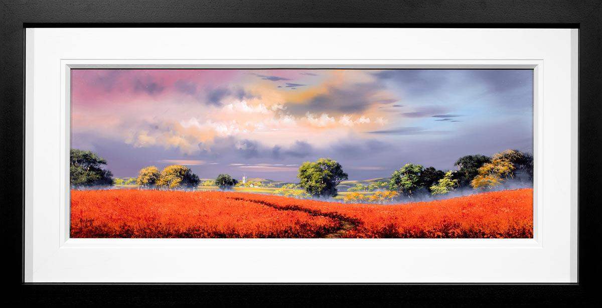 Through The Crimson Field - Original - SOLD by artist Allan Morgan - Wyecliffe Galleries