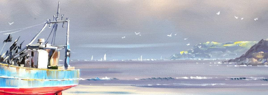 Tides Out - Original - SOLD by artist Allan Morgan - Wyecliffe Galleries