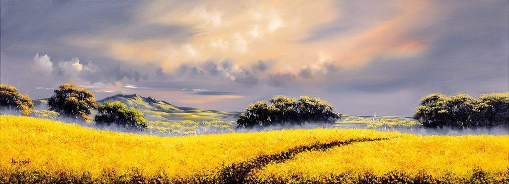 To The Village - Original - SOLD by artist Allan Morgan - Wyecliffe Galleries