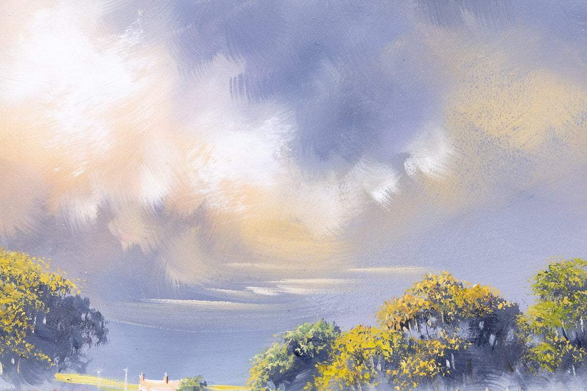 Vibrant Fields - Original - SOLD by artist Allan Morgan - Wyecliffe Galleries