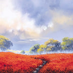 Vibrant Fields - Original - SOLD by artist Allan Morgan - Wyecliffe Galleries