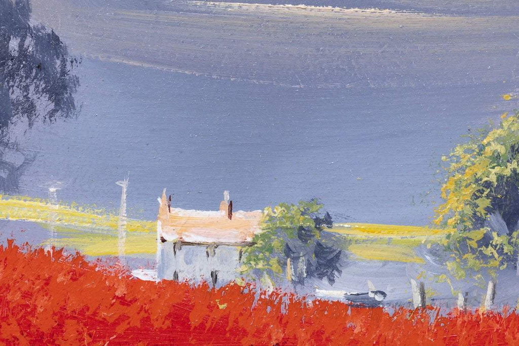 Vibrant Fields - Original - SOLD by artist Allan Morgan - Wyecliffe Galleries