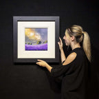 Violet Fields I - Original - SOLD by artist Allan Morgan - Wyecliffe Galleries