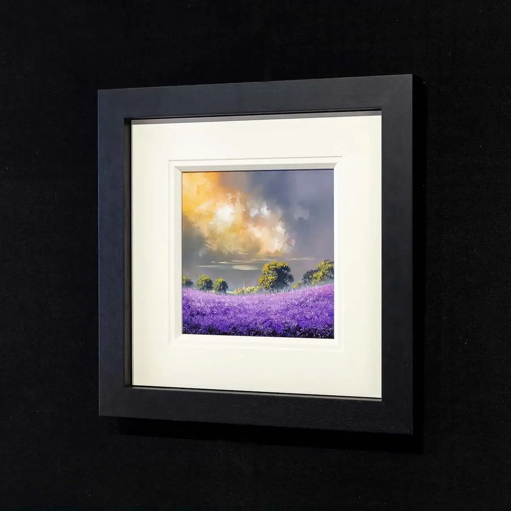 Violet Fields I - Original - SOLD by artist Allan Morgan - Wyecliffe Galleries