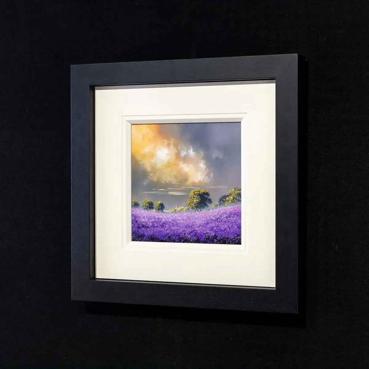 Violet Fields I - Original - SOLD by artist Allan Morgan - Wyecliffe Galleries