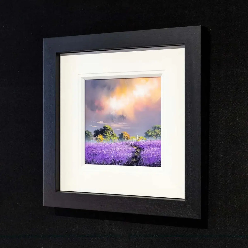 Violet Fields II - Original - SOLD by artist Allan Morgan - Wyecliffe Galleries