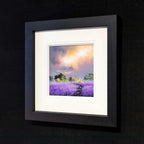 Violet Fields II - Original - SOLD by artist Allan Morgan - Wyecliffe Galleries