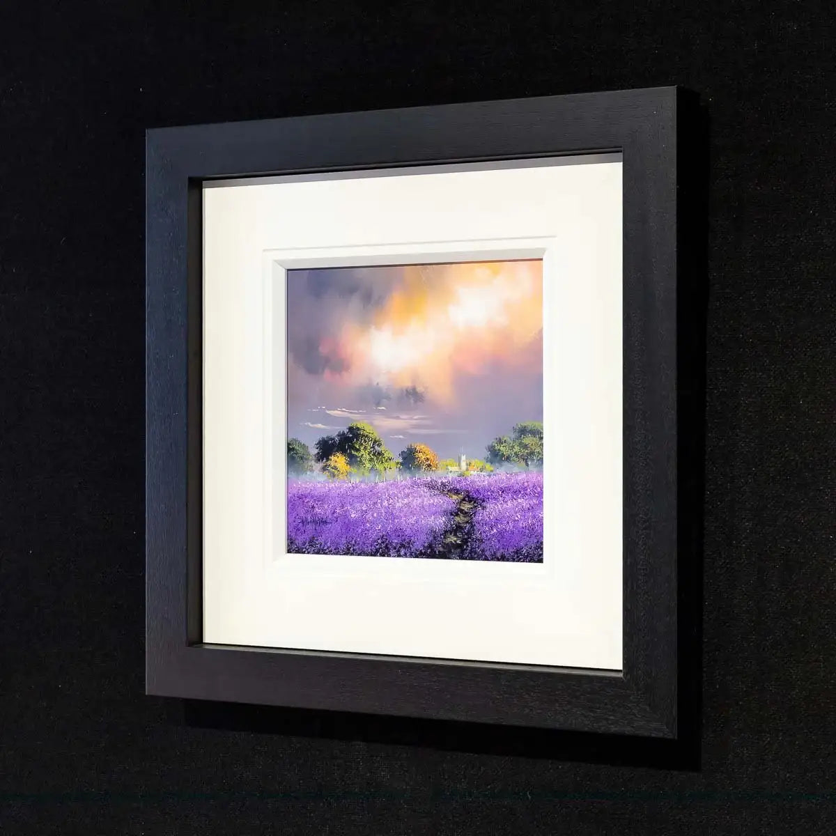 Violet Fields II - Original - SOLD by artist Allan Morgan - Wyecliffe Galleries