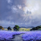 Violet Passage - Original - SOLD by artist Allan Morgan - Wyecliffe Galleries