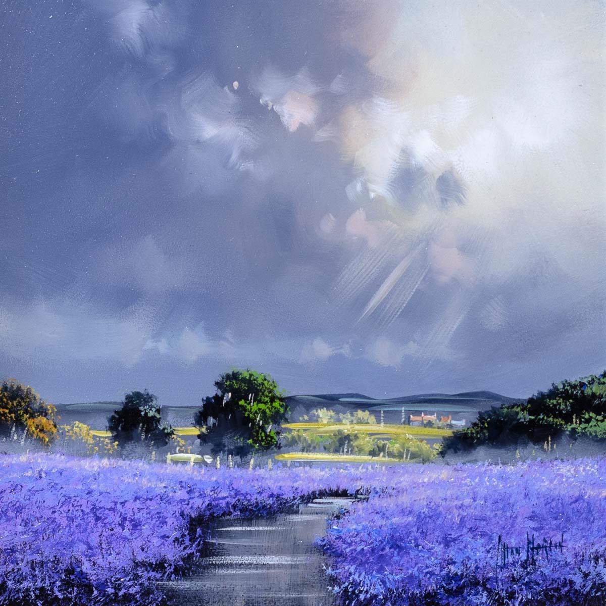 Violet Passage - Original - SOLD by artist Allan Morgan - Wyecliffe Galleries