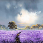 Violet Pathways - Original - SOLD by artist Allan Morgan - Wyecliffe Galleries