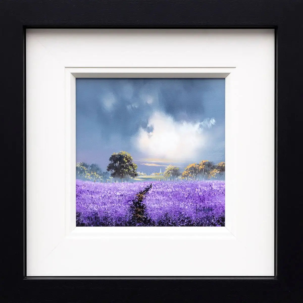 Violet Pathways - Original - SOLD by artist Allan Morgan - Wyecliffe Galleries