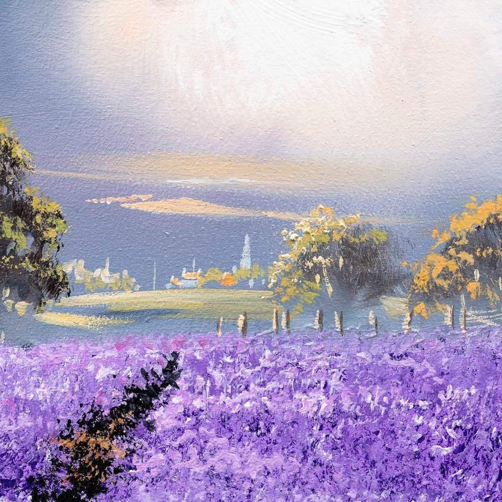 Violet Pathways - Original - SOLD by artist Allan Morgan - Wyecliffe Galleries