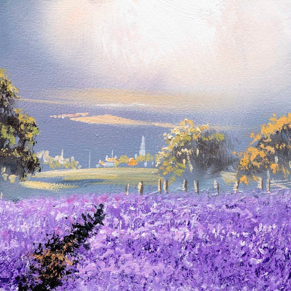 Violet Pathways - Original Allan Morgan Framed
