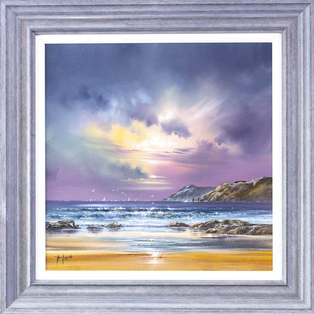 Violet Skies I - Original SOLD by artist Allan Morgan - Wyecliffe Galleries