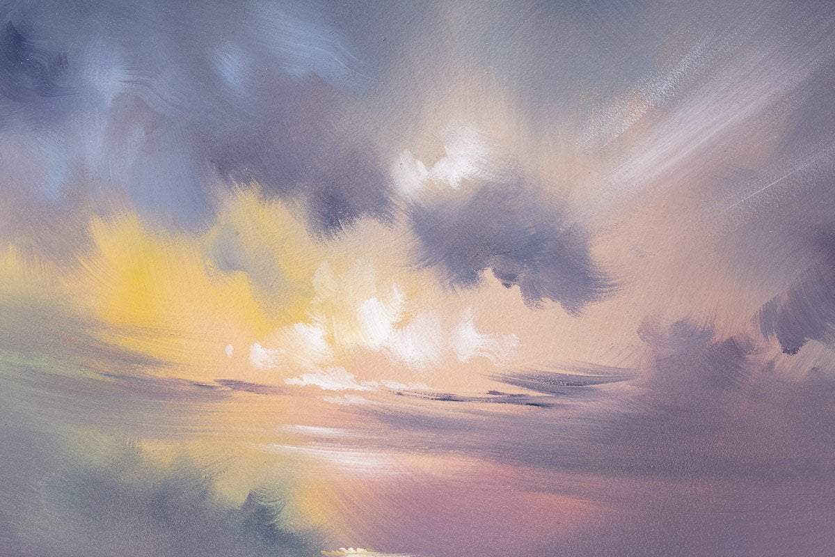 Violet Skies I - Original Allan Morgan Framed