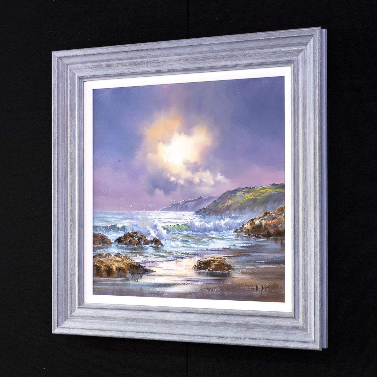 Violet Skies II - Original - SOLD by artist Allan Morgan - Wyecliffe Galleries