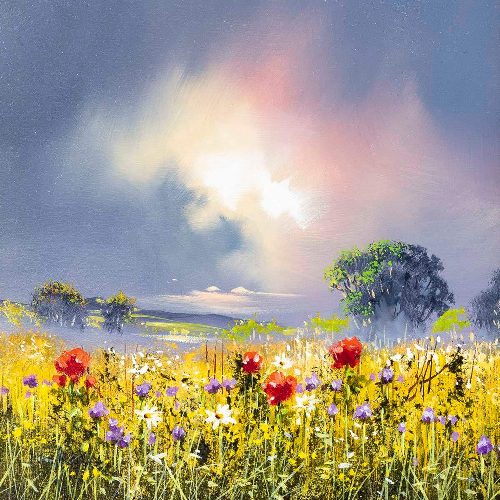 Watching the Wildflowers Blossom - Original by artist Allan Morgan - Wyecliffe Galleries