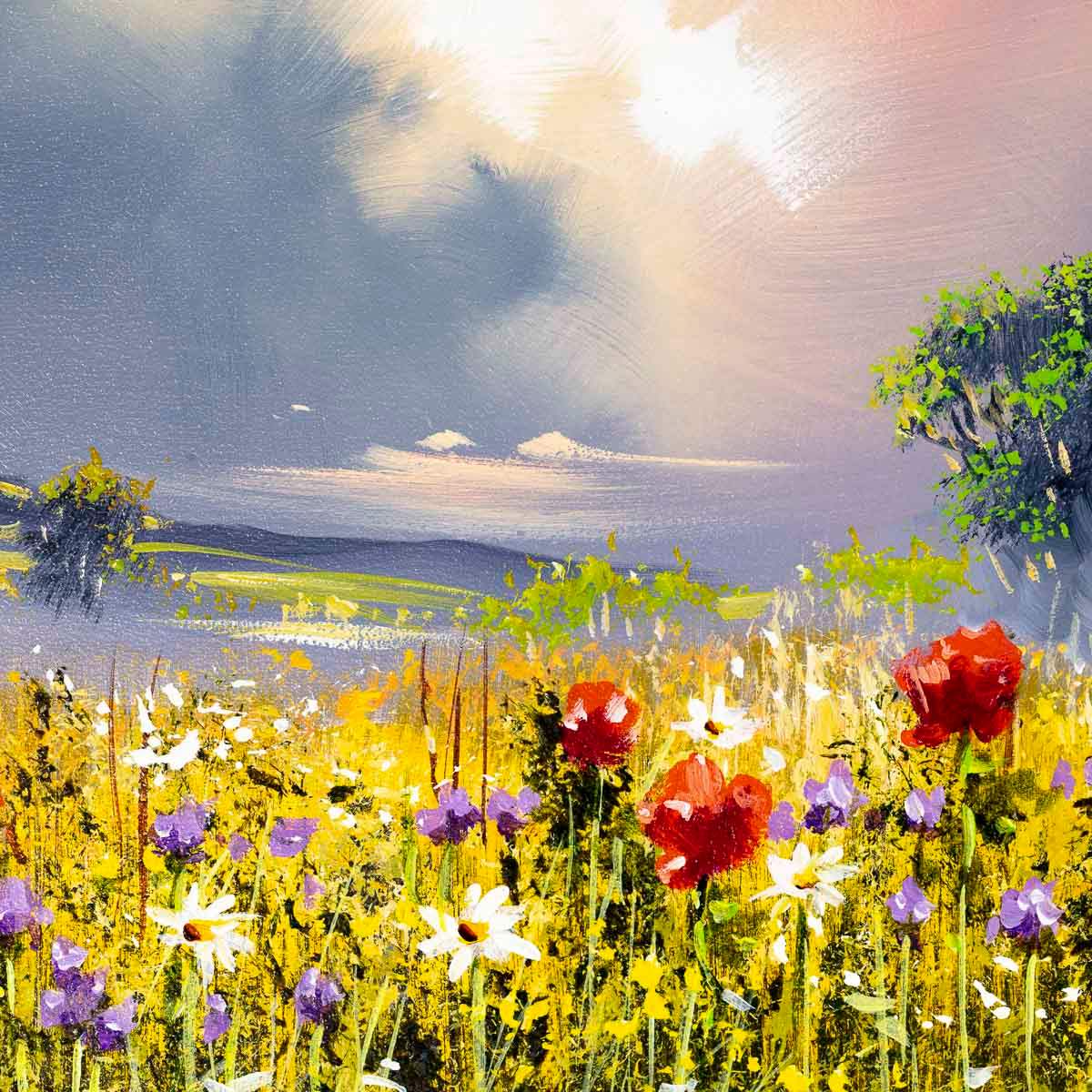 Watching the Wildflowers Blossom - Original by artist Allan Morgan - Wyecliffe Galleries