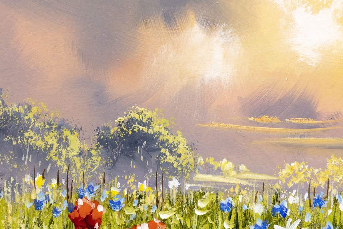 Wild Flower I - Original - SOLD by artist Allan Morgan - Wyecliffe Galleries