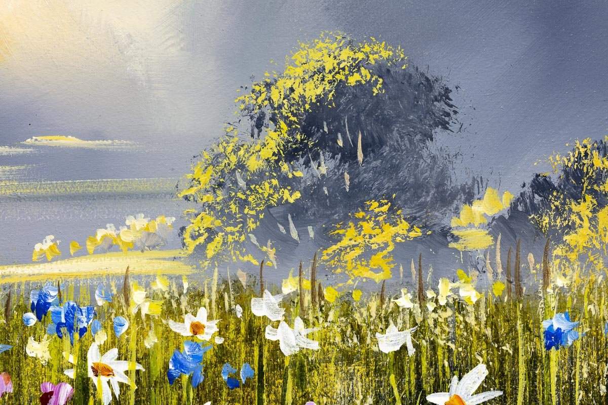 Wild Flower II - Original - SOLD by artist Allan Morgan - Wyecliffe Galleries