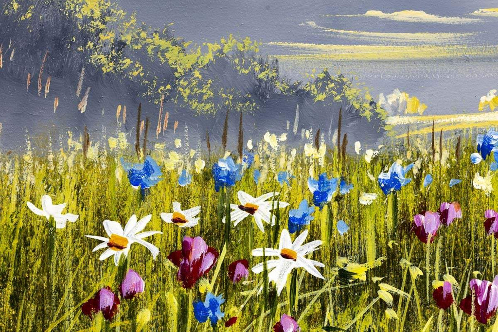 Wild Flower II - Original - SOLD by artist Allan Morgan - Wyecliffe Galleries