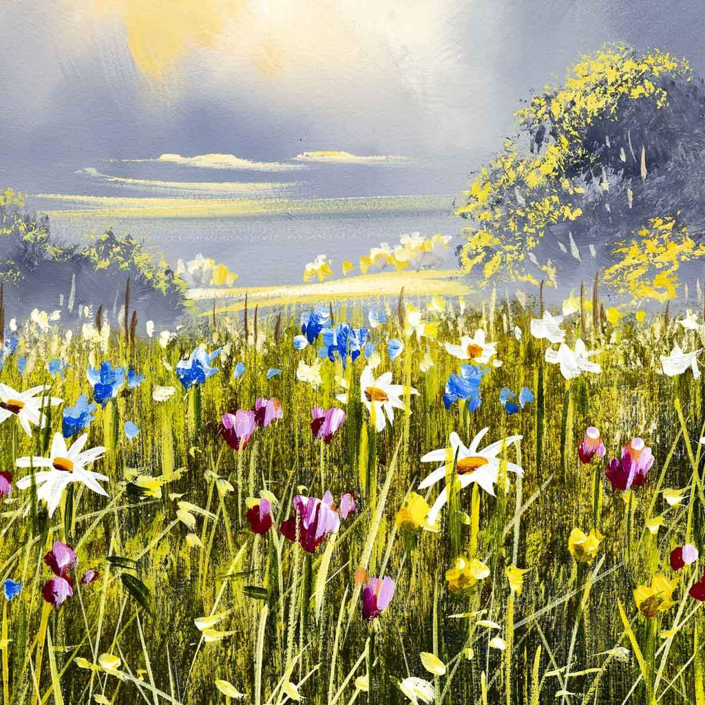 Wild Flower II - Original - SOLD by artist Allan Morgan - Wyecliffe Galleries