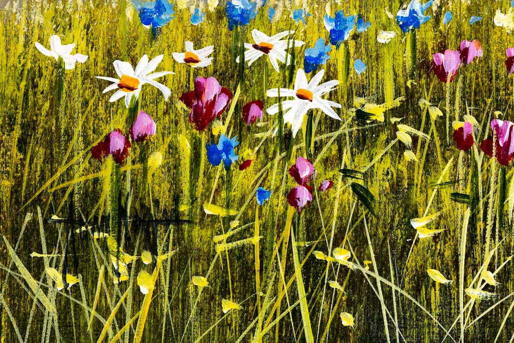 Wild Flower II - Original - SOLD by artist Allan Morgan - Wyecliffe Galleries