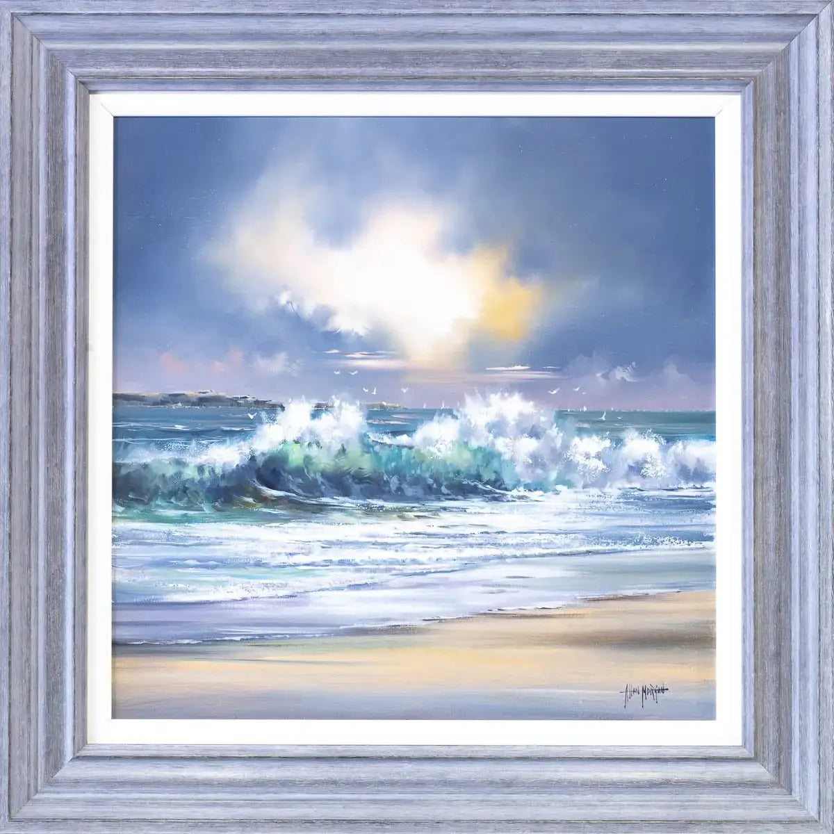 Wild Waves - Original - SOLD by artist Allan Morgan - Wyecliffe Galleries