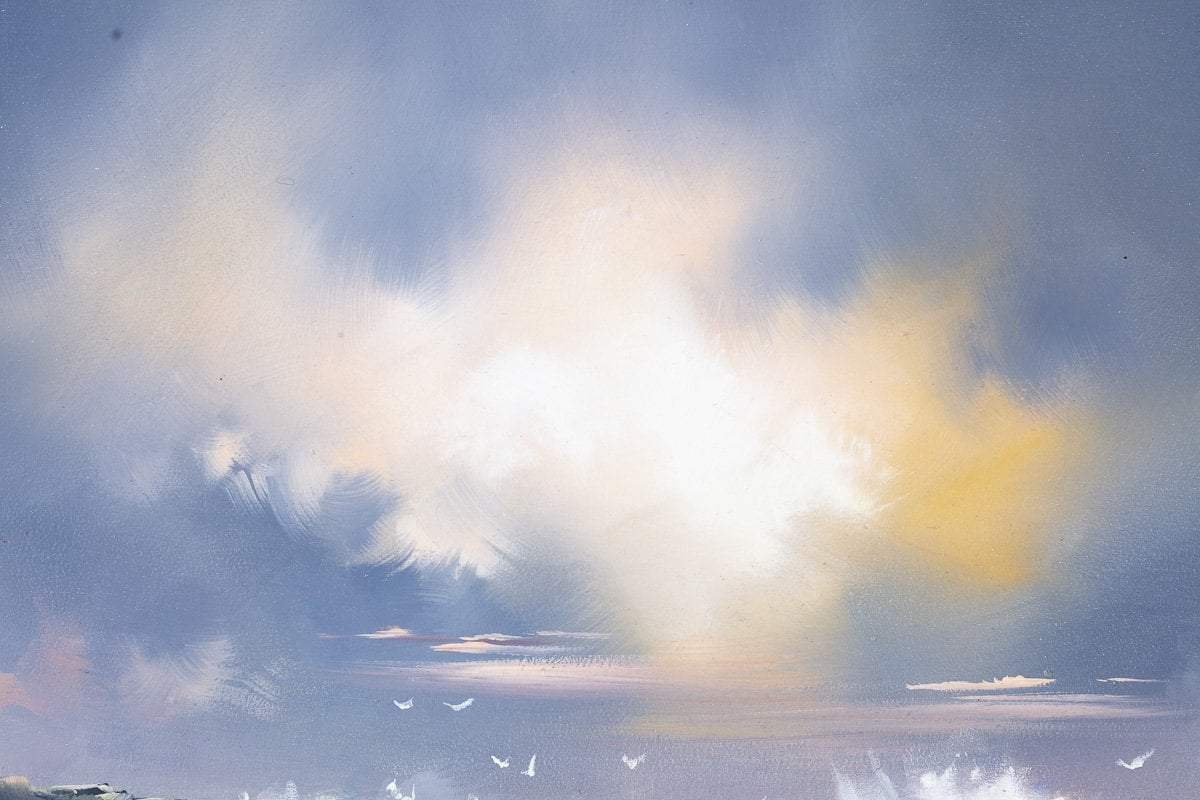 Wild Waves - Original - SOLD by artist Allan Morgan - Wyecliffe Galleries