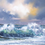 Wild Waves - Original - SOLD by artist Allan Morgan - Wyecliffe Galleries