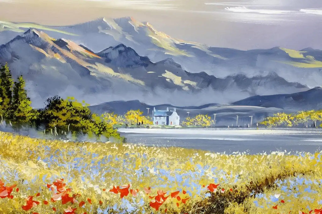 Wildflowers - SOLD by artist Allan Morgan - Wyecliffe Galleries