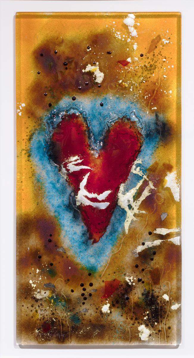Heart Of Glass IX - Original - SOLD by artist Amanda Jones - Wyecliffe Galleries