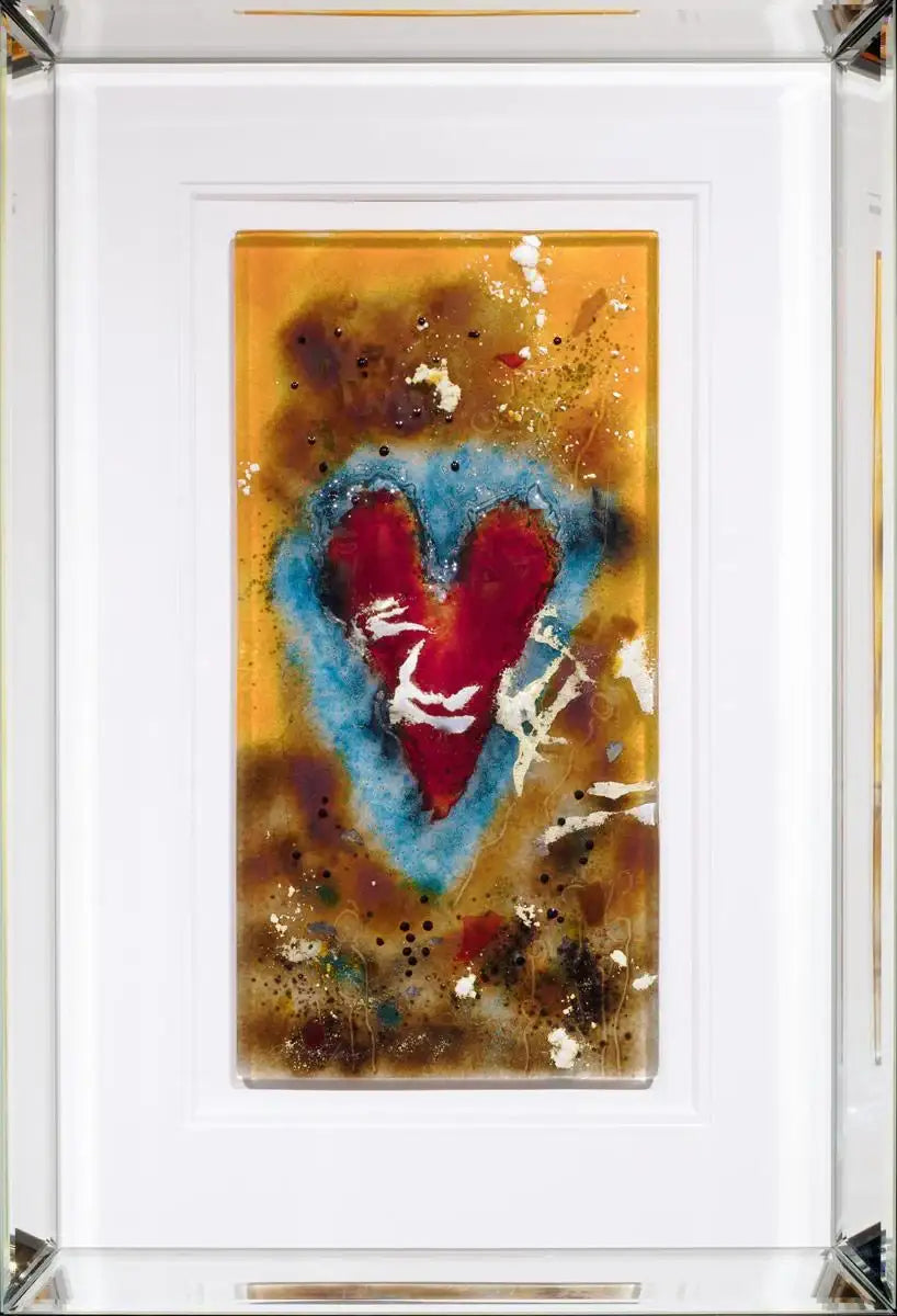 Heart Of Glass IX - Original - SOLD by artist Amanda Jones - Wyecliffe Galleries