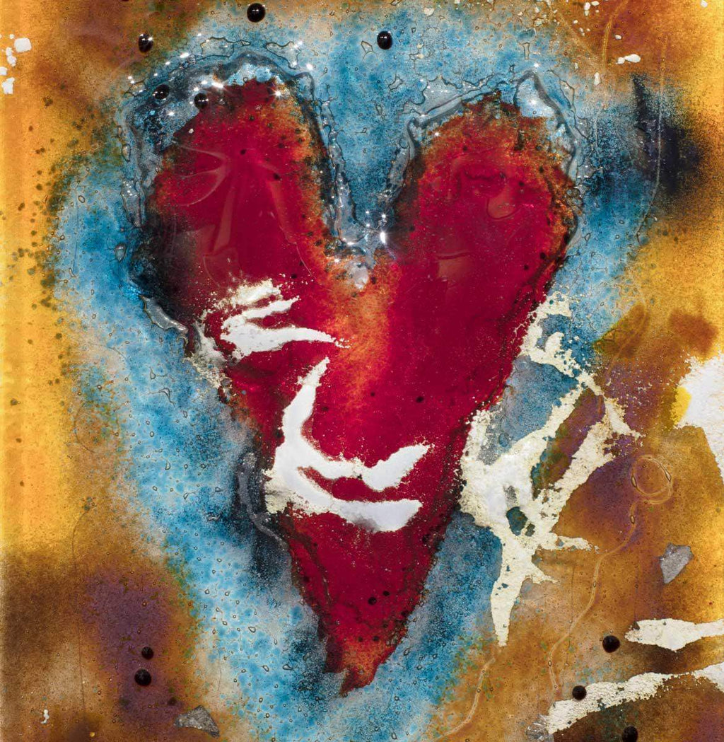 Heart Of Glass IX - Original - SOLD by artist Amanda Jones - Wyecliffe Galleries