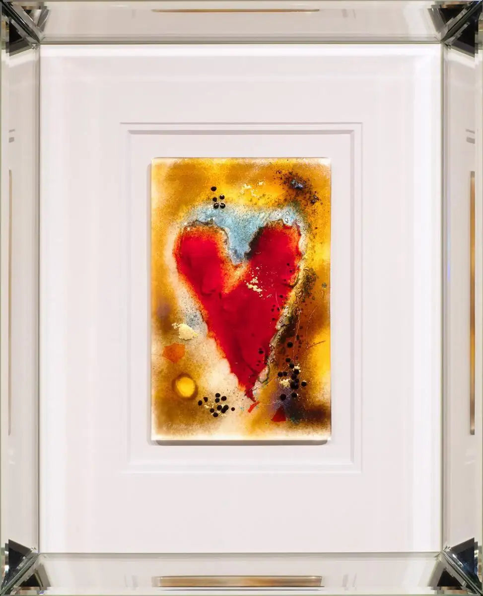 Heart Of Glass VIII - Original - SOLD by artist Amanda Jones - Wyecliffe Galleries