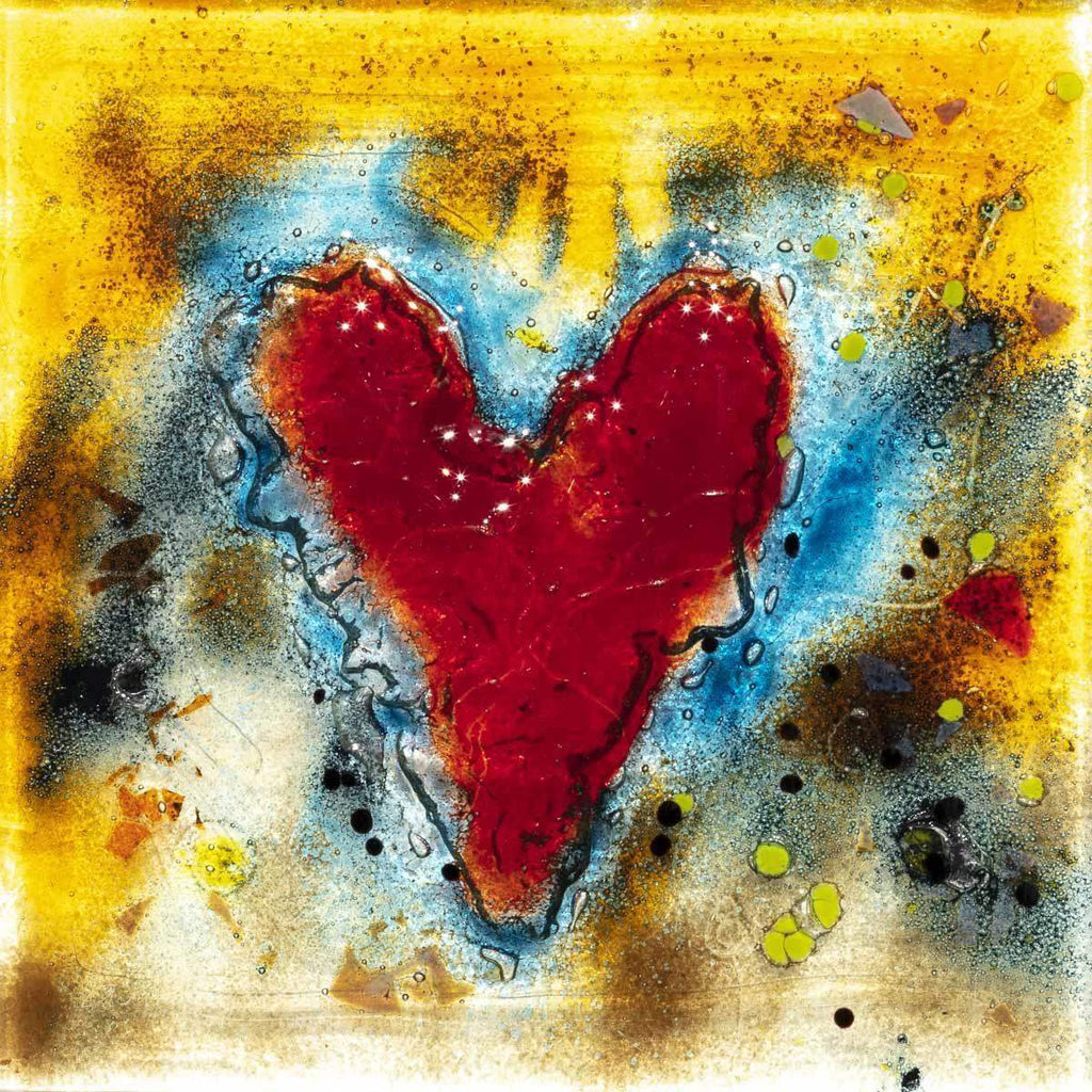 Love Can Be Blue - Original - SOLD by artist Amanda Jones - Wyecliffe Galleries