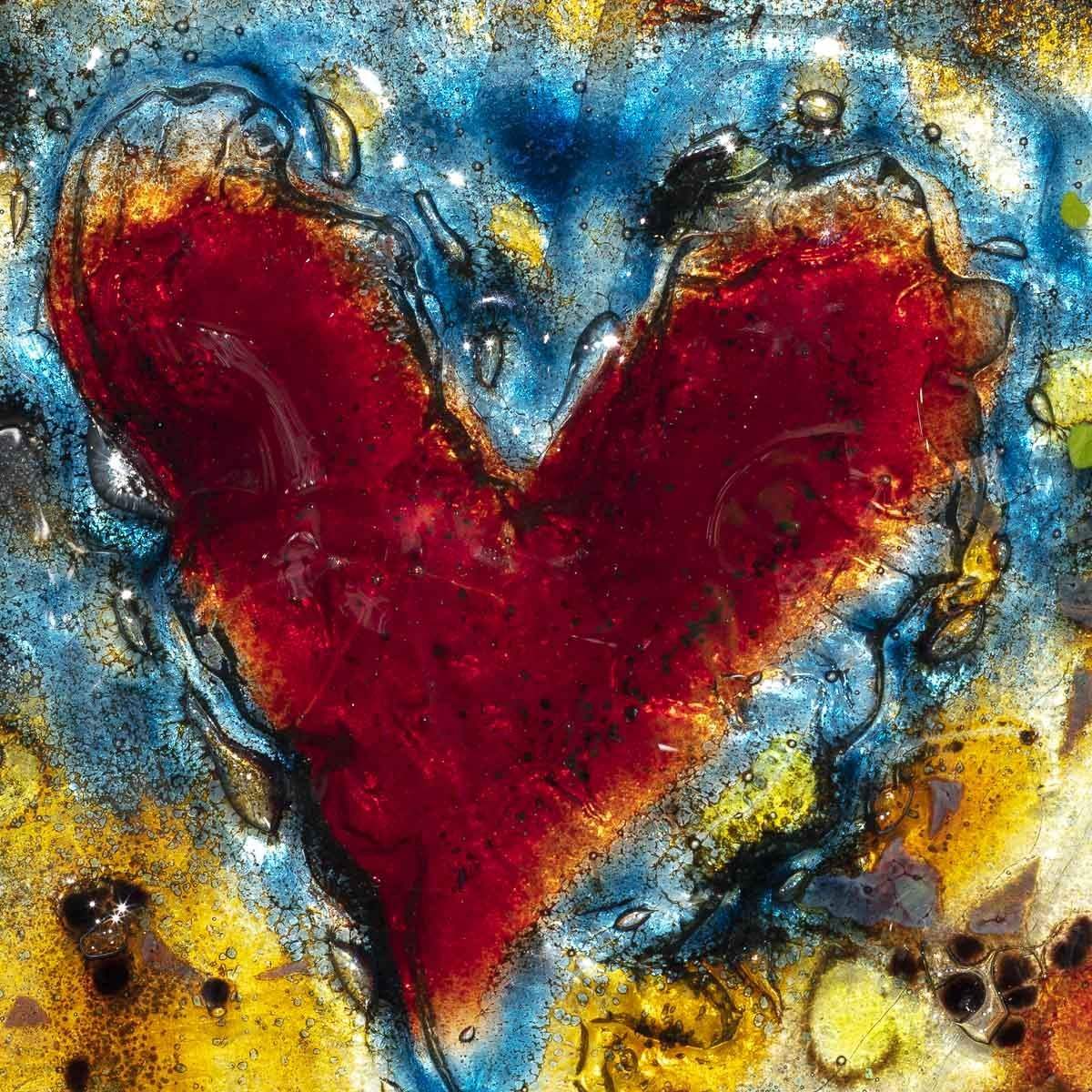 Love Is Heart Shaped - Original - SOLD by artist Amanda Jones - Wyecliffe Galleries