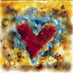 Love Is Heart Shaped - Original - SOLD by artist Amanda Jones - Wyecliffe Galleries